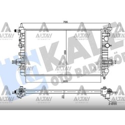 RADYATÖR SU ASTRA H 04-10 / ZAFIRA B 05-11 / 1.4-1.6-1.8 M-T MEKANİK RADYATÖR SU ASTRA H 04-10 / ZAFIRA B 05-11 / 1.4-1.6-1.8 M-T MEKANİK