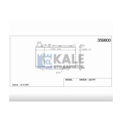 RADYATÖR SU 323 95-98 1.5/1.8 FAMILIA M-T BRAZING RADYATÖR SU 323 95-98 1.5/1.8 FAMILIA M-T BRAZING