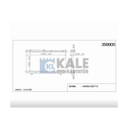 RADYATÖR SU 323 98-01 1.5 / 1.8 FAMILIA M-T BRAZING