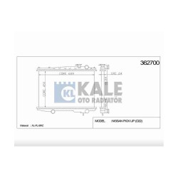 RADYATÖR SU PICKUP 98-02 D22 22mm M-T BRAZING RADYATÖR SU PICKUP 98-02 D22 22mm M-T BRAZING