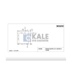 RADYATÖR SU MICRA 03-10 K12 NOTE 06= 500x381x16 A-T BRAZING RADYATÖR SU MICRA 03-10 K12 NOTE 06= 500x381x16 A-T BRAZING