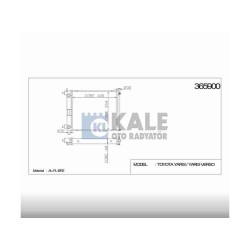 RADYATÖR SU YARIS 99-06 1.3 BENZİNLİ M-T BRAZING