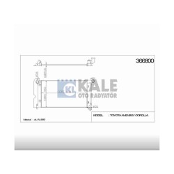 RADYATÖR SU COROLLA 02-07 / AVENSIS 03-08 3ZZ A-T BRAZING