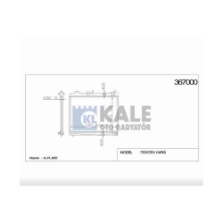 RADYATÖR SU YARIS 06-14 BENZİNLİ 1.0 - 1.3 M-T BRAZING