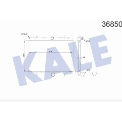 RADYATÖR SU SCUDO 07= / JUMPY II 06= / EXPERT 07= / 807 02= / 1.6 HDI-2.0 HDI M-T BRAZING