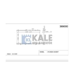 RADYATÖR SU ACCENT 03-06 1.3 / 1.6 M-T BRAZING RADYATÖR SU ACCENT 03-06 1.3 / 1.6 M-T BRAZING