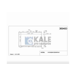 RADYATÖR SU SONATA 93-97 400x680x26 A-T BRAZING RADYATÖR SU SONATA 93-97 400x680x26 A-T BRAZING