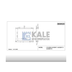 RADYATÖR SU ACCENT 06-11 ERA DİZEL M-T BRAZING RADYATÖR SU ACCENT 06-11 ERA DİZEL M-T BRAZING