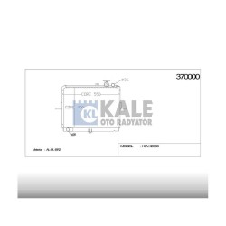 RADYATÖR SU BONGO 97-04 / K-2700 04= 26mm M-T BRAZING RADYATÖR SU BONGO 97-04 / K-2700 04= 26mm M-T BRAZING