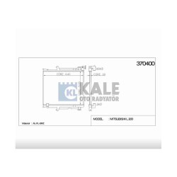 RADYATÖR SU L-200 06-15 16mm M-T BRAZING