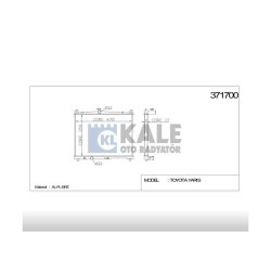 RADYATÖR SU YARIS 99-06 1.0 BENZİNLİ A-T BRAZING