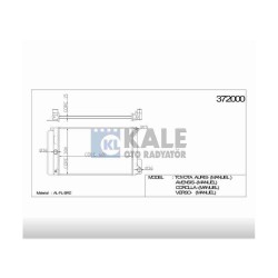 RADYATÖR SU COROLLA 06-13 / AURIS 07-18 BENZİNLİ M-T BRAZING
