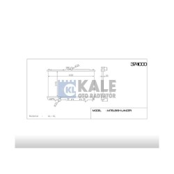 RADYATÖR SU LANCER 03-08 1.6 A-T BRAZING RADYATÖR SU LANCER 03-08 1.6 A-T BRAZING