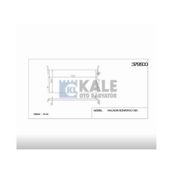 RADYATÖR KLİMA SONATA 99-02 / MAGENTIS 05-15 703x350x18