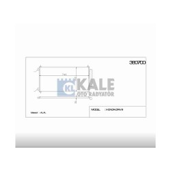 RADYATÖR KLİMA CRV 07-12 705x364x16