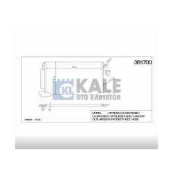 RADYATÖR KLİMA LANCER 08= / ASX / OUTLANDER / PEUGEOT 4007 4008 / 637x429x16