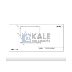 RADYATÖR KLİMA COROLLA 02-06 DİZEL D4D RADYATÖR KLİMA COROLLA 02-06 DİZEL D4D