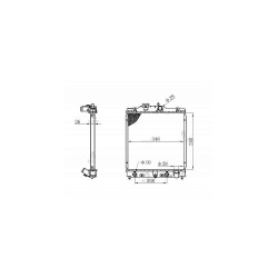 RADYATÖR SU CIVIC 92-00 16mm A-T BRAZING RADYATÖR SU CIVIC 92-00 16mm A-T BRAZING
