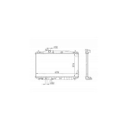 RADYATÖR SU CIVIC 06-12 FD6 1.8 VTEC 375x677x16 M-T BRAZING