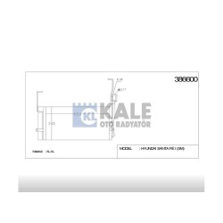 RADYATÖR KLİMA SANTAFE 00-06 DİZEL 680x350x18