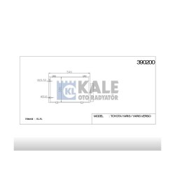 RADYATÖR KLİMA YARIS 99-06 / 1.0 - 1.3