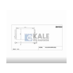 RADYATÖR KLİMA MATRIX 06-11 BENZİNLİ 587x352x18