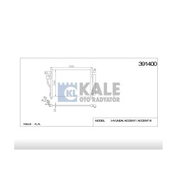 RADYATÖR KLİMA ACCENT 06-11 ERA DİZEL RADYATÖR KLİMA ACCENT 06-11 ERA DİZEL