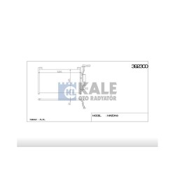 RADYATÖR KLİMA MAZDA 2 07= 615x349x16