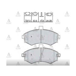 FREN BALATA ELANTRA 01-03 / GETZ 08 DİZEL / MATRIX 06-11 / SONATA 2.4 ÖN