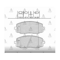 FREN BALATA I-10 08-13 / PICANTO 04-11 ÖN