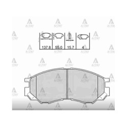 FREN BALATA L-200  99-02 ÖN