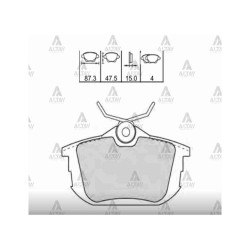 FREN BALATA CARISMA 01= 1.6-1.8-1.9 / COLT 05= / S-40 96= DİSK ARKA