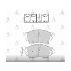 FREN BALATA B-2500  96-00 4X4 ÖN