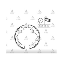 FREN BALATA B-2500  96-00 / B-2200 88-95 4x2 - 4x4 PABUÇ ARKA