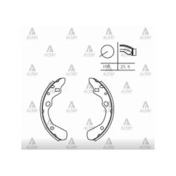 FREN BALATA 323  90-92 İNCE TİP PABUÇ ARKA