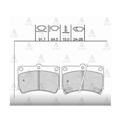 FREN BALATA 323  90-95 / RIO 00-06 ÖN