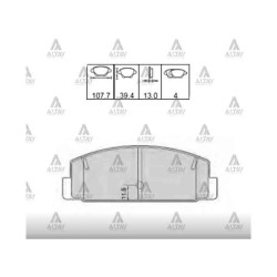 FREN BALATA 626  98-02 / MAZDA 6 03-12 / 323 99= DİSK ARKA