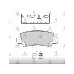 FREN BALATA COROLLA 02-06 DİSK ARKA