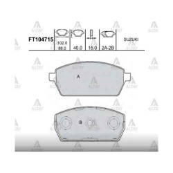 FREN BALATA CARRY  90-98 SK410 ÖN