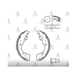 FREN BALATA PICKUP 06-20 NAVARA 4x2 -4x4 / RANGER 12= 4x2 - 4x4 PABUÇ ARKA