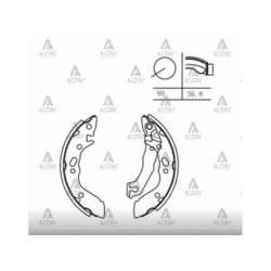 FREN BALATA EXCEL  90-94 / ACCENT 00-02 PABUÇ ARKA ÇAP : 180mm