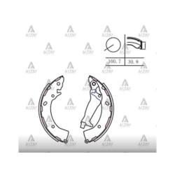 FREN BALATA GETZ 06-11 / I-20 09-12 / RIO- 11= PABUÇ ARKA ABSLİ