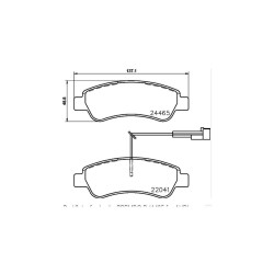 FREN BALATA DUCATO 12-14 / JUMPER 12-14 / BOXER 12-14 (ÇİFT FİŞLİ UZUNLUK 136.9mm) ARKA