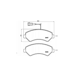 FREN BALATA DUCATO 06-20 / 20= / BOXER III 06-14 / JUMPER III 06-14 / JEST 12= (CIFT FISLI) ON
