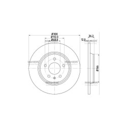FREN DİSKİ A4 07-16 / A5 07-17 / A6 11-18 / Q5 08-17 ARKA DÜZ 300-5