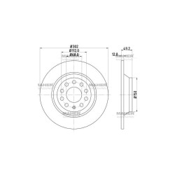 FREN DİSKİ A6 05-11 ARKA 302MM