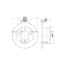 FREN DİSKİ LT35  97-06 / SPRINTER 97-06 / 2.5TDI ANJ-AVR ARKA DÜZ 272-5