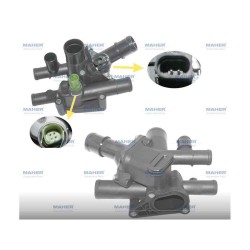 TERMOSTAT KOMPLE GOLF / A3 / BORA 02-06 AVU-BFQ 1.6 MANUEL