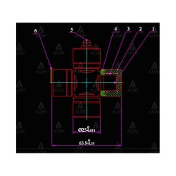İSTAVROZ MAFSAL (ŞAFT) CARRY  98-01 / VITARA / JIMNY / PAJERO (64mm X 25mm DIŞTAN SEGMAN)