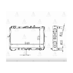 RADYATÖR SU BESTA  92-00 / HI-BESTA 36mm M-T BRAZING